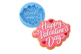 Happy Valentine's Day Heart Cookie Cutter | Stamp | Stencil #1 Wedding / Baby / V Day Cookie Cutter Lady MINI - 2 Inches (5cm) **BUNDLE** Cutter + Debosser 