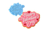 Happy Valentine's Day Heart Cookie Cutter | Stamp | Stencil #1 Wedding / Baby / V Day Cookie Cutter Lady MINI - 2 Inches (5cm) Stamp ONLY 