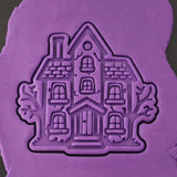 Haunted House Cookie Cutter | Stamp | Stencil - SHARP EDGES - FAST Shipping - Choose Your Own Size! #1 Cookie Cutter Lady 