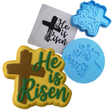 He is Risen Cookie Cutter | Stamp | Stencil #2 Easter / Spring / Flower Cookie Cutter Lady 