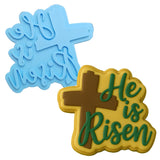 He is Risen Cookie Cutter | Stamp | Stencil #2 Easter / Spring / Flower Cookie Cutter Lady 