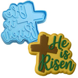 He is Risen Cookie Cutter | Stamp | Stencil #2 Easter / Spring / Flower Cookie Cutter Lady 
