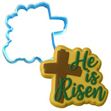 He is Risen Cookie Cutter | Stamp | Stencil #2 Easter / Spring / Flower Cookie Cutter Lady 