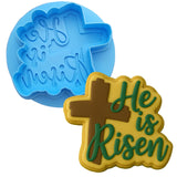 He is Risen Cookie Cutter | Stamp | Stencil #2 Easter / Spring / Flower Cookie Cutter Lady 