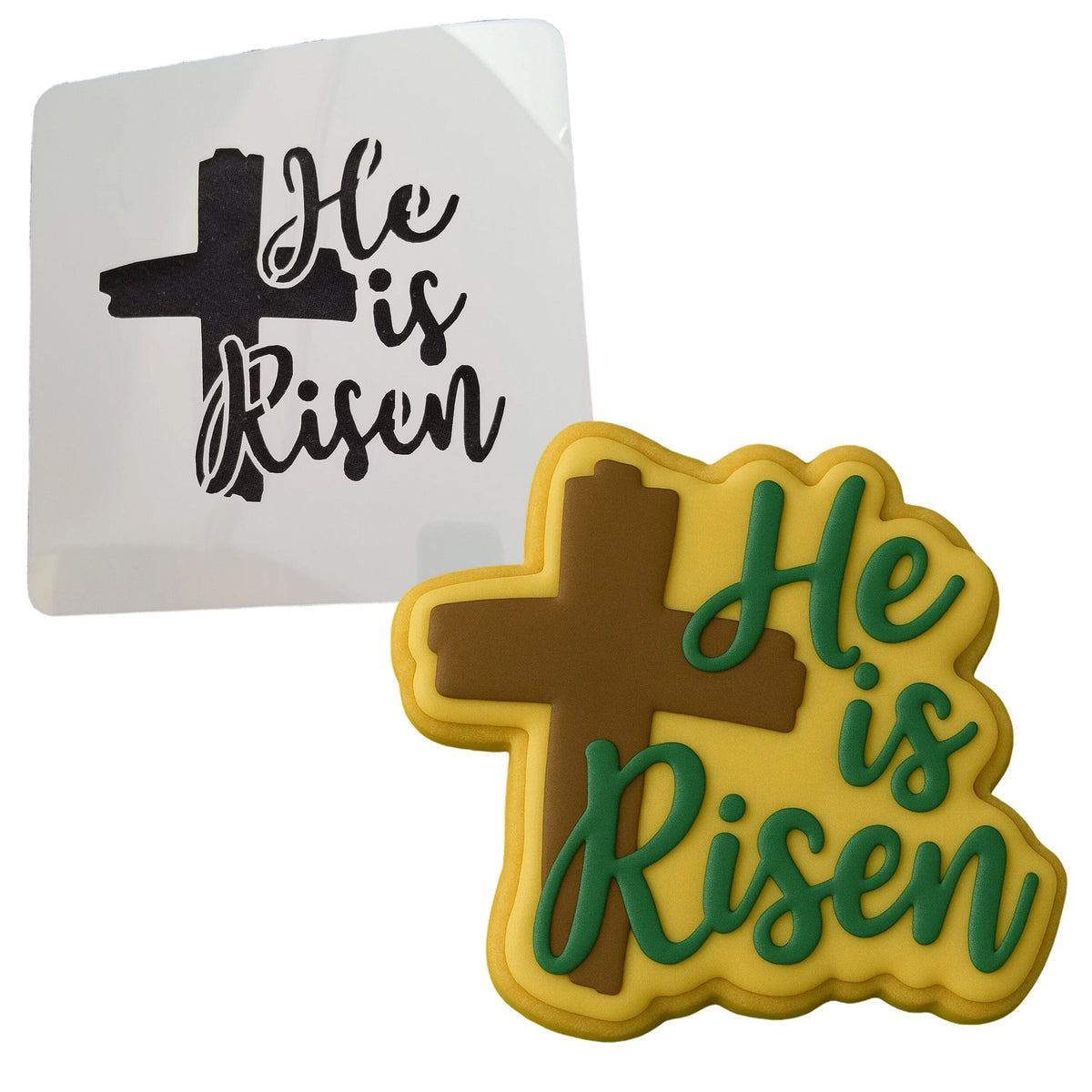 He is Risen Cookie Cutter | Stamp | Stencil #2 Easter / Spring / Flower Cookie Cutter Lady 