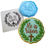 He is Risen Cookie Cutter | Stamp | Stencil #3 Easter / Spring / Flower Cookie Cutter Lady 