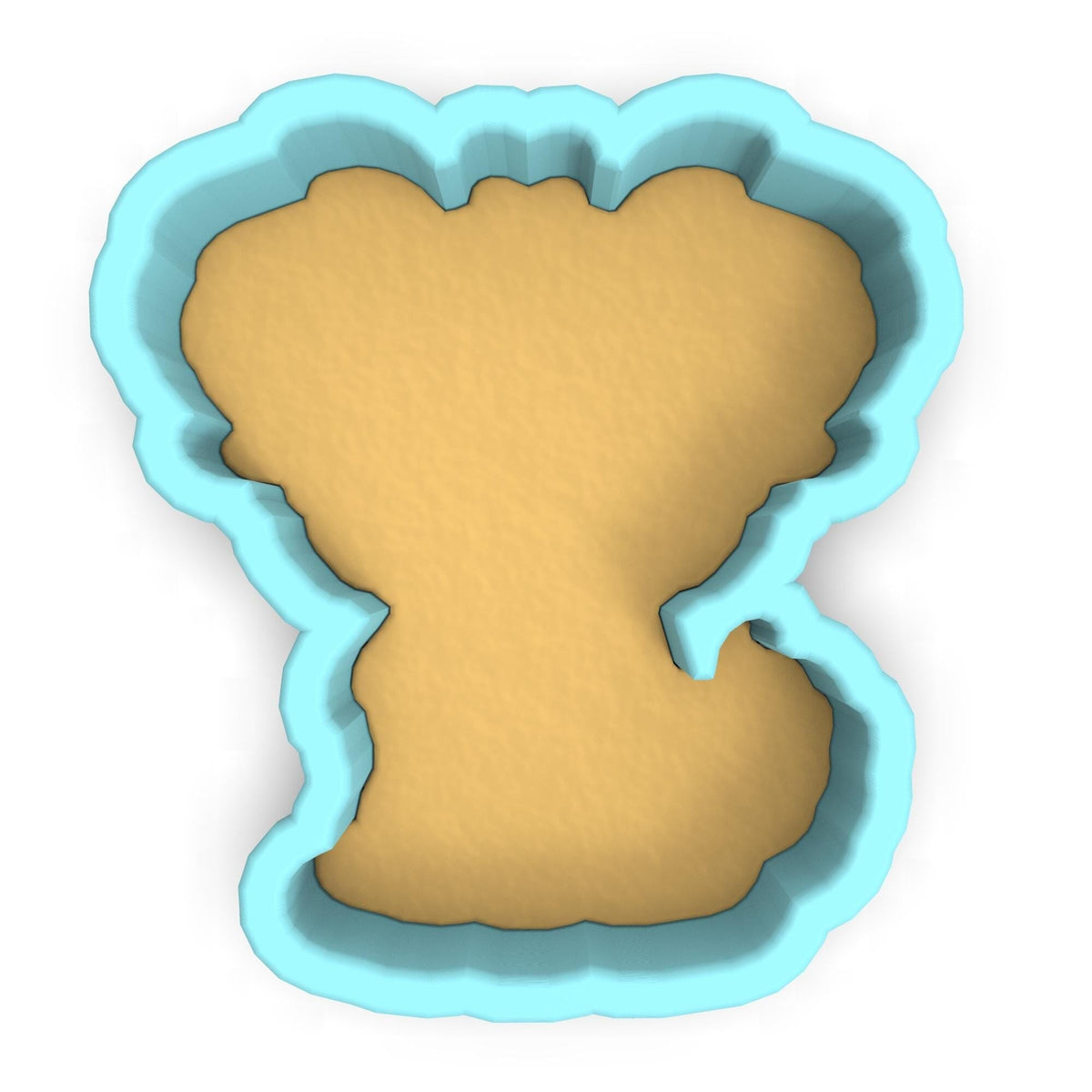 a cookie cutter shaped like the shape of a bear