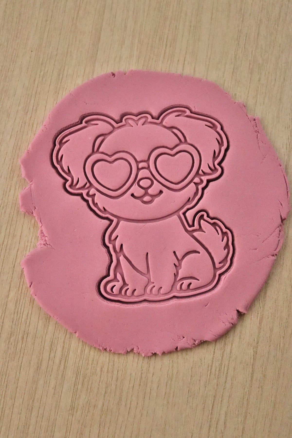 Heart Glass Puppy Cookie Cutter | Stamp | Stencil - SHARP EDGES - FAST Shipping - Choose Your Own Size! #1 Cookie Cutter Lady 