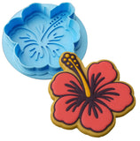 Hibiscus Cookie Cutter Outline & Stamp #2 Easter / Spring / Flower Cookie Cutter Lady 