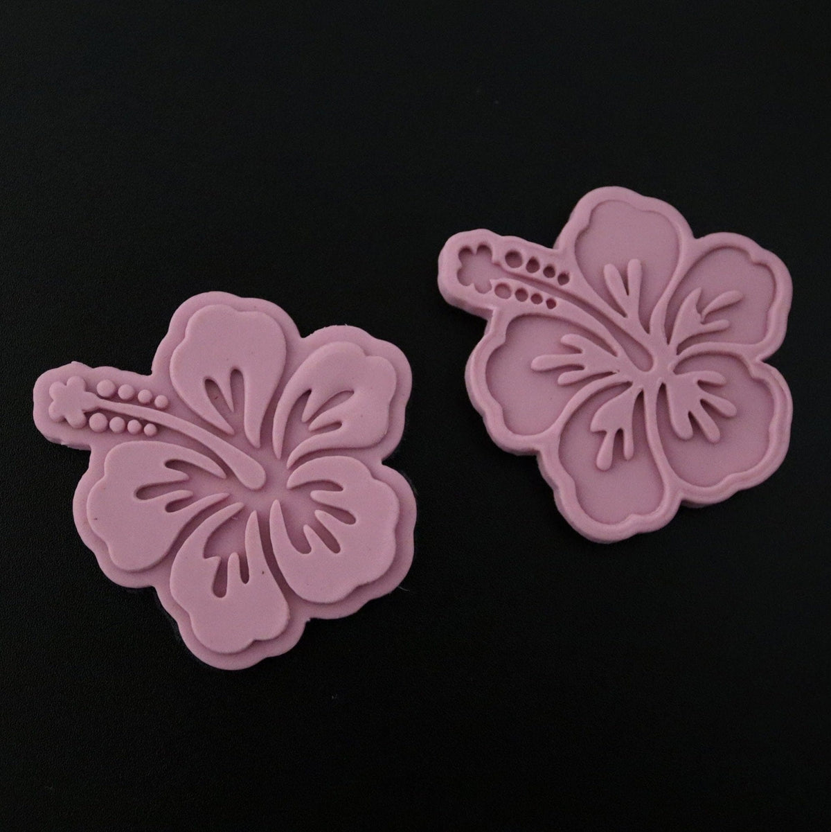 Hibiscus Cookie Cutter Outline & Stamp #2 Easter / Spring / Flower Cookie Cutter Lady 
