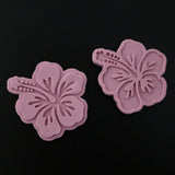 Hibiscus Cookie Cutter Outline & Stamp #2 Easter / Spring / Flower Cookie Cutter Lady 
