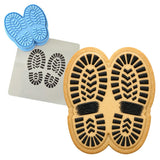 Hiking Boot Imprints Cookie Cutter | Stamp | Stencil - SHARP EDGES - FAST Shipping - Choose Your Own Size! #1 Cookie Cutter Lady LITTLE - 3 Inches (7.62cm) **BUNDLE** Cutter + Stamp + Stencil 