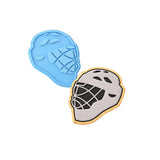 Hockey Lacrosse Helmet Cookie Cutter | Stamp | Stencil #1 sports Cookie Cutter Lady MINI - 2 Inches (5cm) Stamp ONLY 