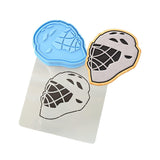 Hockey Lacrosse Helmet Cookie Cutter | Stamp | Stencil #1 sports Cookie Cutter Lady 