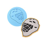 Hockey Lacrosse Helmet Cookie Cutter | Stamp | Stencil #1 sports Cookie Cutter Lady MINI - 2 Inches (5cm) Debosser ONLY 