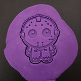 Hockey Mask Killer Cookie Cutter | Stamp | Stencil - SHARP EDGES - FAST Shipping - Choose Your Own Size! #1 Cookie Cutter Lady 