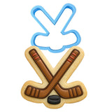 Hockey Sticks and Puck Cookie Cutter | Stamp | Stencil - SHARP EDGES - FAST Shipping - Choose Your Own Size! #1 Cookie Cutter Lady LITTLE - 3 Inches (7.62cm) Cookie Cutter ONLY (Outline) 