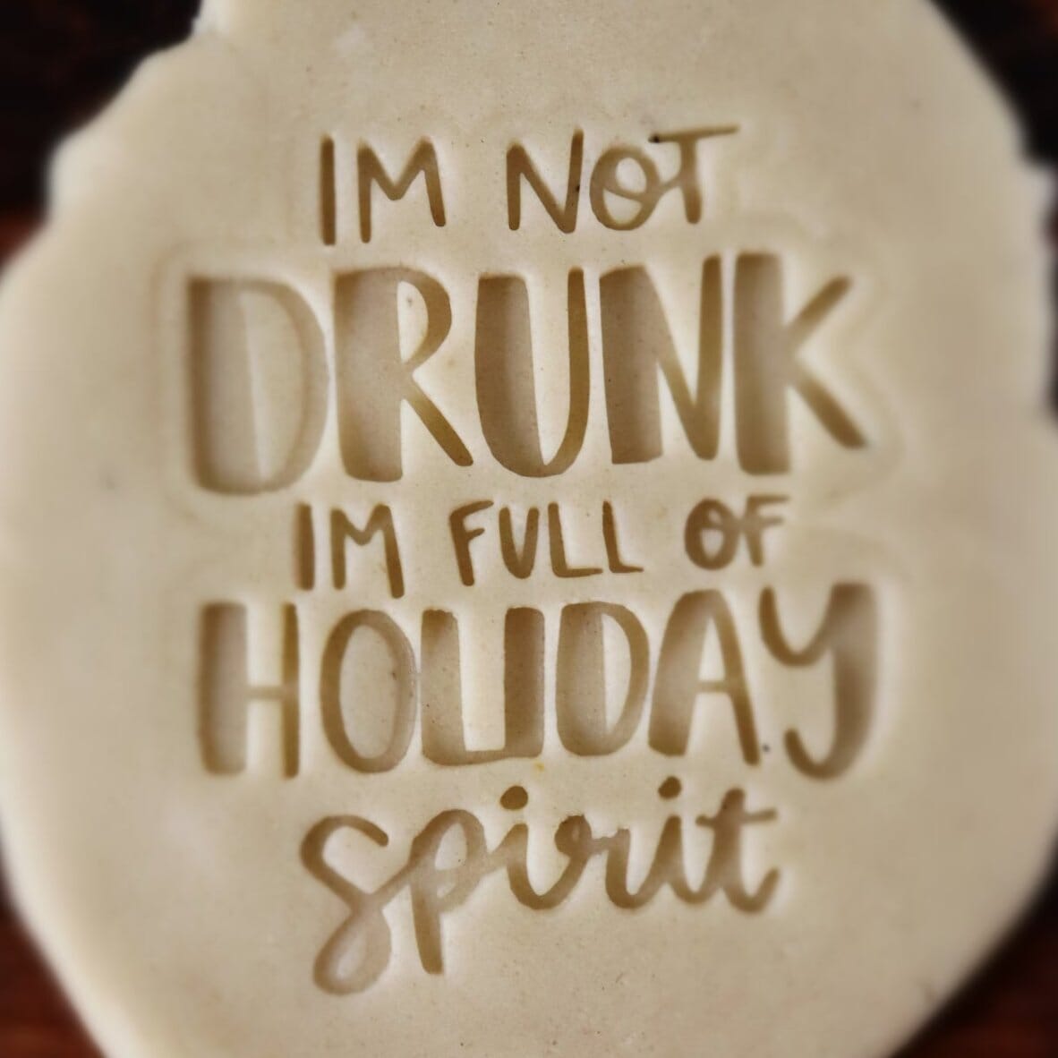 Holiday Spirit Cookie Cutter | Stamp | Stencil #1 Xmas / Winter / NYE Cookie Cutter Lady 