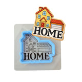 Home House Cookie Cutter | Stamp | Stencil - SHARP EDGES - FAST Shipping - Choose Your Own Size! #1 Cookie Cutter Lady LITTLE - 3 Inches (7.62cm) **BUNDLE** Cutter + Stencil 