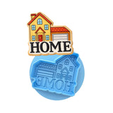 Home House Cookie Cutter | Stamp | Stencil - SHARP EDGES - FAST Shipping - Choose Your Own Size! #1 Cookie Cutter Lady LITTLE - 3 Inches (7.62cm) **BUNDLE** Cutter + Debosser 