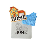 Home House Cookie Cutter | Stamp | Stencil - SHARP EDGES - FAST Shipping - Choose Your Own Size! #1 Cookie Cutter Lady LITTLE - 3 Inches (7.62cm) **BUNDLE** Cutter + Stamp + Stencil 