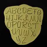 Honey Cursive Letter Cookie Stamps Set Letters/ Numbers/ Shapes Cookie Cutter Lady