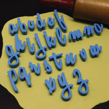 Honey Cursive Letter Cookie Stamps Set Letters/ Numbers/ Shapes Cookie Cutter Lady
