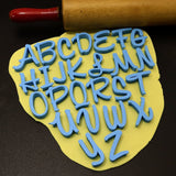 Honey Cursive Letter Cookie Stamps Set Letters/ Numbers/ Shapes Cookie Cutter Lady