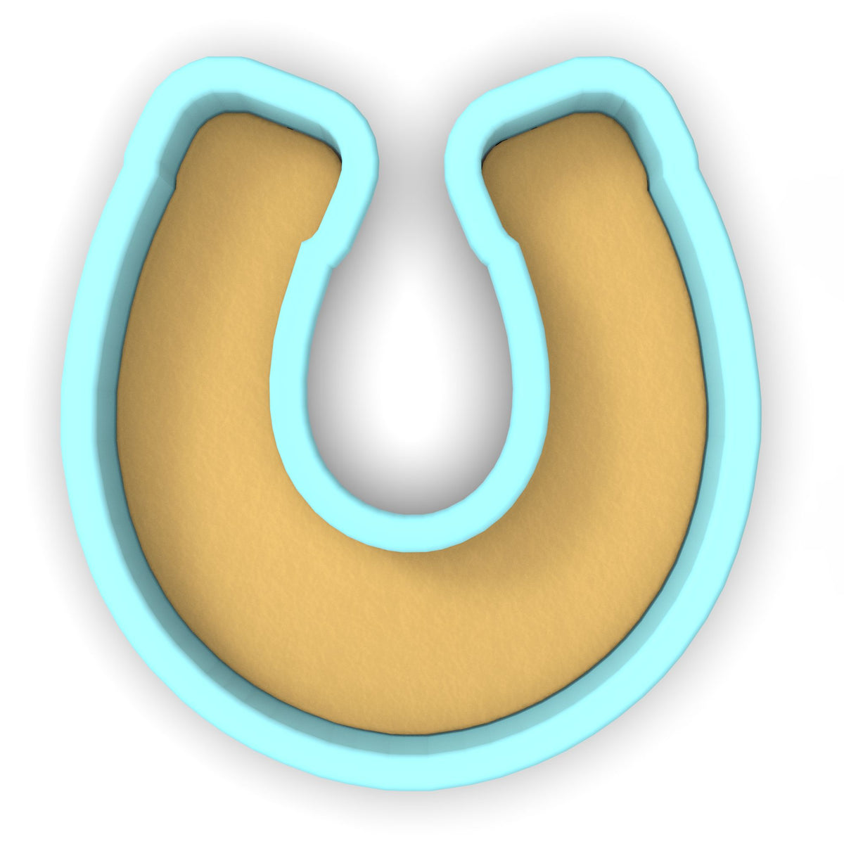 Horseshoe 1 Cookie Cutter | Stamp | Stencil - SHARP EDGES - FAST Shipping - Choose Your Own Size! #1
