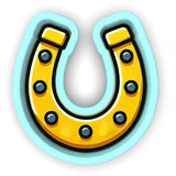 Horseshoe 1 Cookie Cutter | Stamp | Stencil - SHARP EDGES - FAST Shipping - Choose Your Own Size! #1