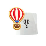 Hot Air Balloon Cookie Cutter | Stamp | Stencil #1 Miscellaneous Cookie Cutter Lady MINI - 2 Inches (5cm) Stencil ONLY 