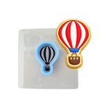 Hot Air Balloon Cookie Cutter | Stamp | Stencil #1 Miscellaneous Cookie Cutter Lady MINI - 2 Inches (5cm) **BUNDLE** Cutter + Stencil 