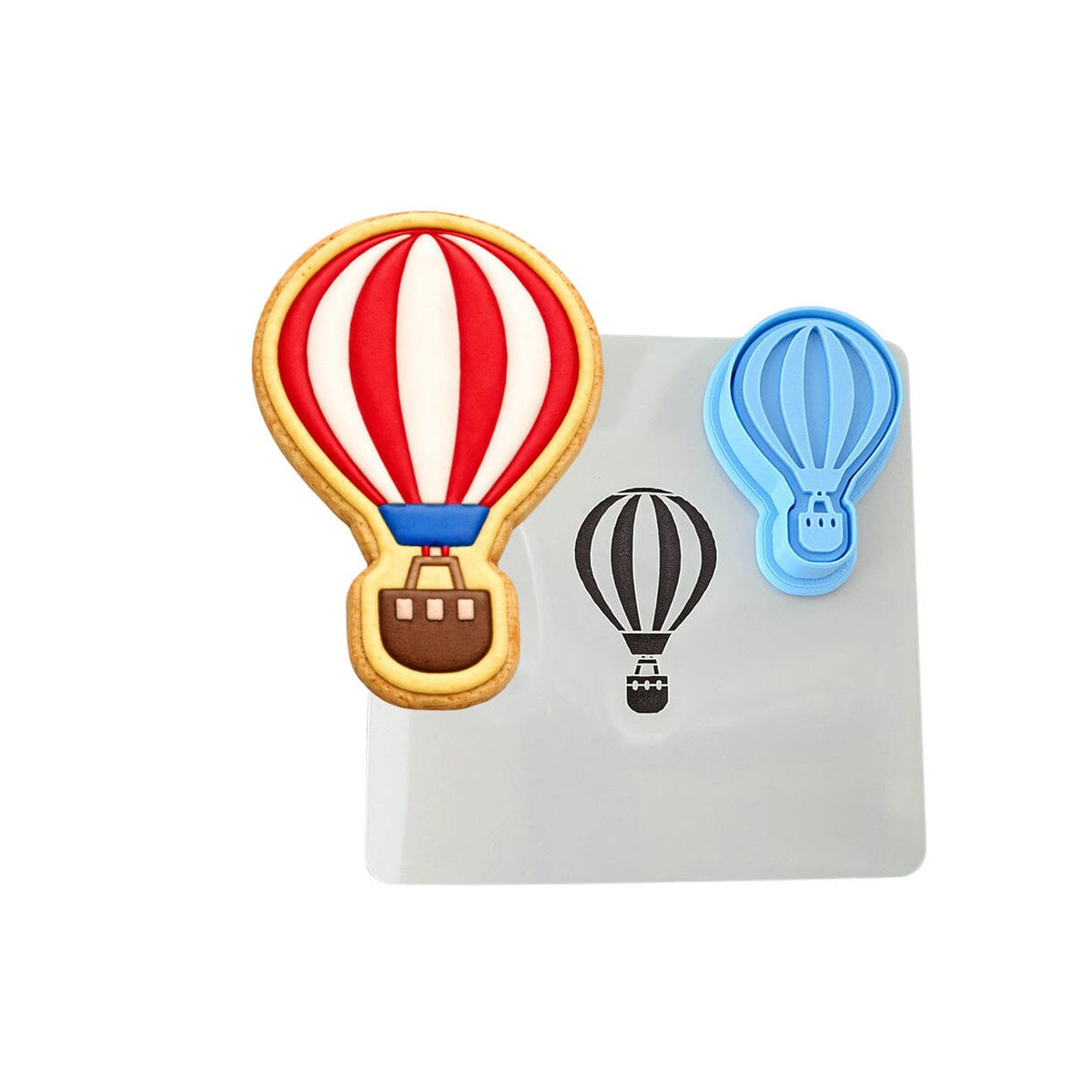 Hot Air Balloon Cookie Cutter | Stamp | Stencil #1 Miscellaneous Cookie Cutter Lady 