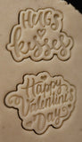 Hugs and Kisses Cookie Cutter | Stamp | Stencil #1 Wedding / Baby / V Day Cookie Cutter Lady 
