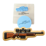 Hunting Rifle with Scope Cookie Cutter | Stamp | Stencil - SHARP EDGES - FAST Shipping - Choose Your Own Size! #1 Cookie Cutter Lady LITTLE - 3 Inches (7.62cm) **FULL SET BUNDLE** Cutter + Stamp + Stencil + Debosser **BEST DEAL** 