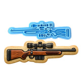 Hunting Rifle with Scope Cookie Cutter | Stamp | Stencil - SHARP EDGES - FAST Shipping - Choose Your Own Size! #1 Cookie Cutter Lady LITTLE - 3 Inches (7.62cm) Stamp ONLY 