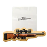 Hunting Rifle with Scope Cookie Cutter | Stamp | Stencil - SHARP EDGES - FAST Shipping - Choose Your Own Size! #1 Cookie Cutter Lady LITTLE - 3 Inches (7.62cm) Stencil ONLY 