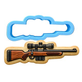 Hunting Rifle with Scope Cookie Cutter | Stamp | Stencil - SHARP EDGES - FAST Shipping - Choose Your Own Size! #1 Cookie Cutter Lady LITTLE - 3 Inches (7.62cm) Cookie Cutter ONLY (Outline) 