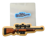 Hunting Rifle with Scope Cookie Cutter | Stamp | Stencil - SHARP EDGES - FAST Shipping - Choose Your Own Size! #1 Cookie Cutter Lady LITTLE - 3 Inches (7.62cm) **BUNDLE** Cutter + Stencil 
