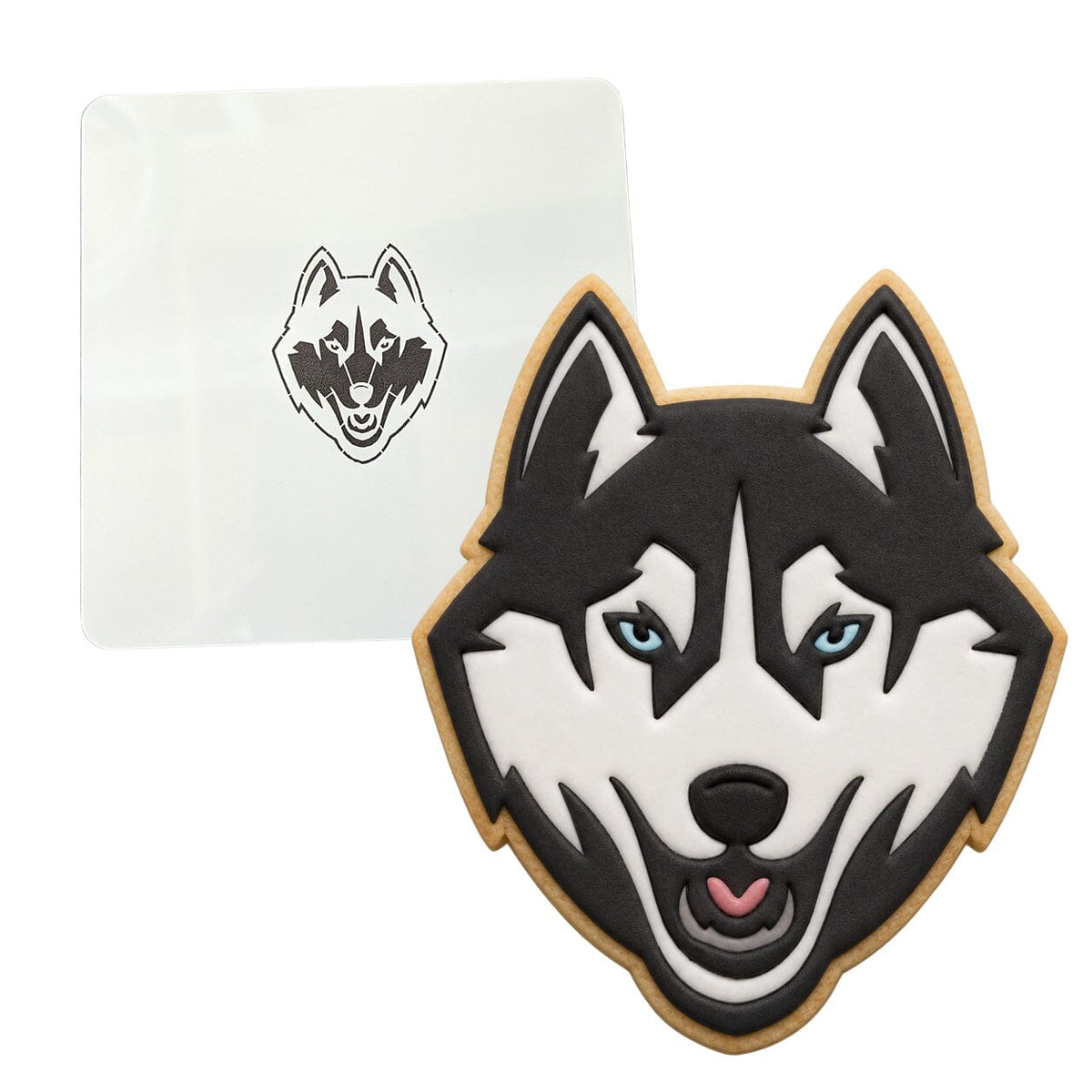 Husky Wolf Cookie Cutter | Stamp | Stencil #1 Animals & Dinosaurs Cookie Cutter Lady MINI - 2 Inches (5cm) Stencil ONLY 