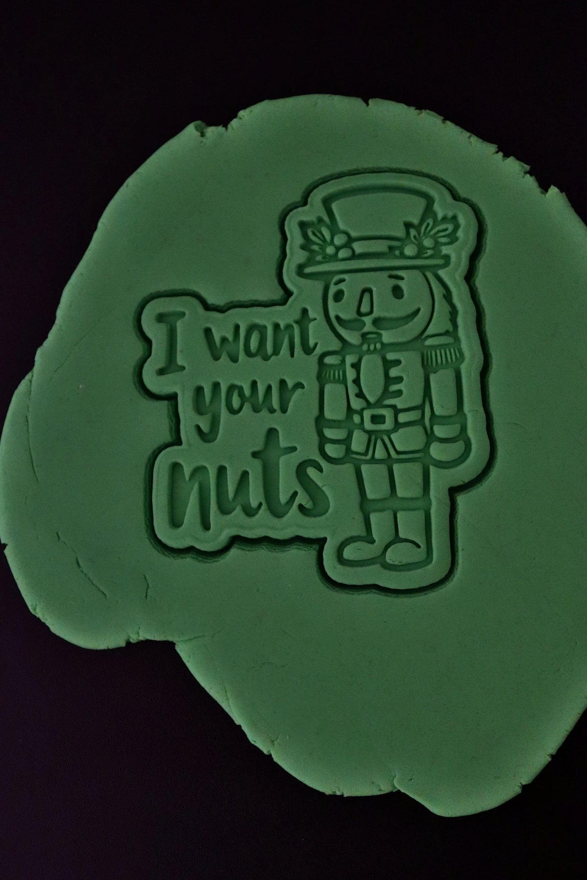 I Want Your Nuts Nutcracker Cookie Cutter | Stamp | Stencil - SHARP EDGES - FAST Shipping - Choose Your Own Size! #1 Cookie Cutter Lady 