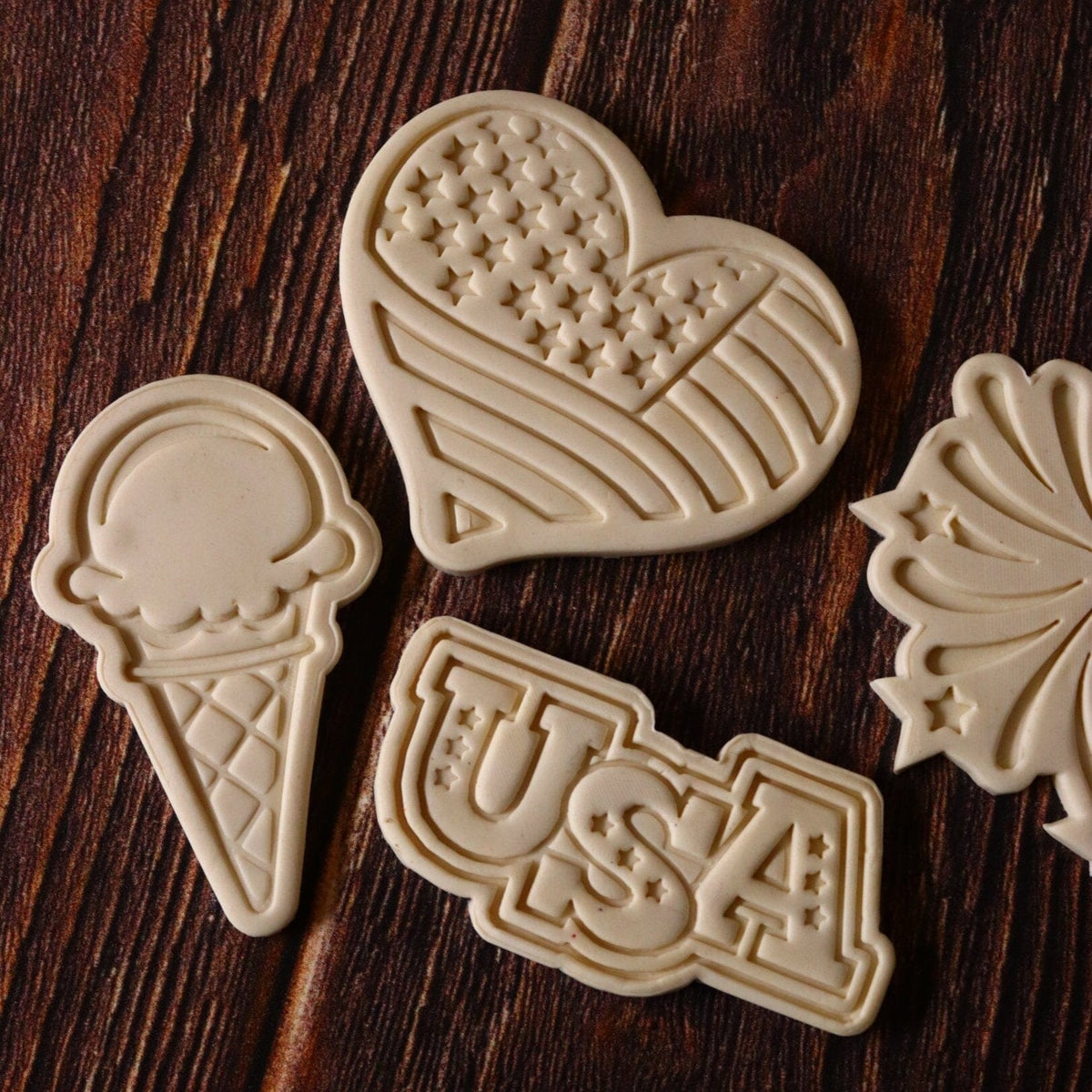 Ice Cream Cone Cookie Cutter | Stamp | Stencil #1 Beach / Summer Cookie Cutter Lady 