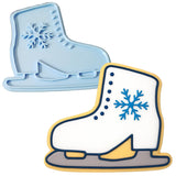 Ice Skate Cookie Cutter Stamp & Outline #1 Xmas / Winter / NYE Cookie Cutter Lady 