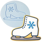 Ice Skate Cookie Cutter Stamp & Outline #1 Xmas / Winter / NYE Cookie Cutter Lady 