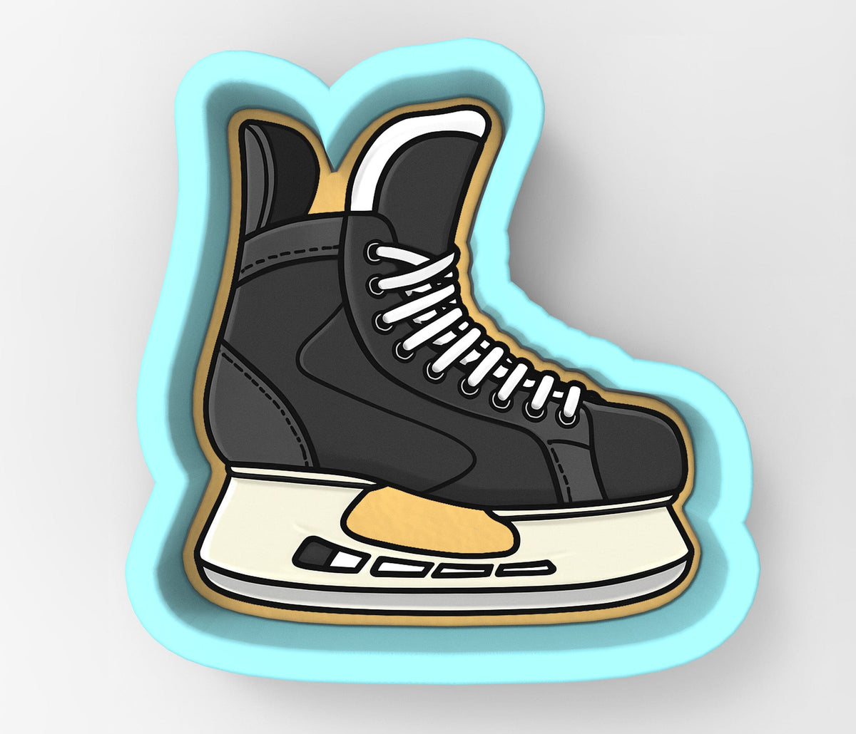 a skateboarder's shoe on top of a skateboard