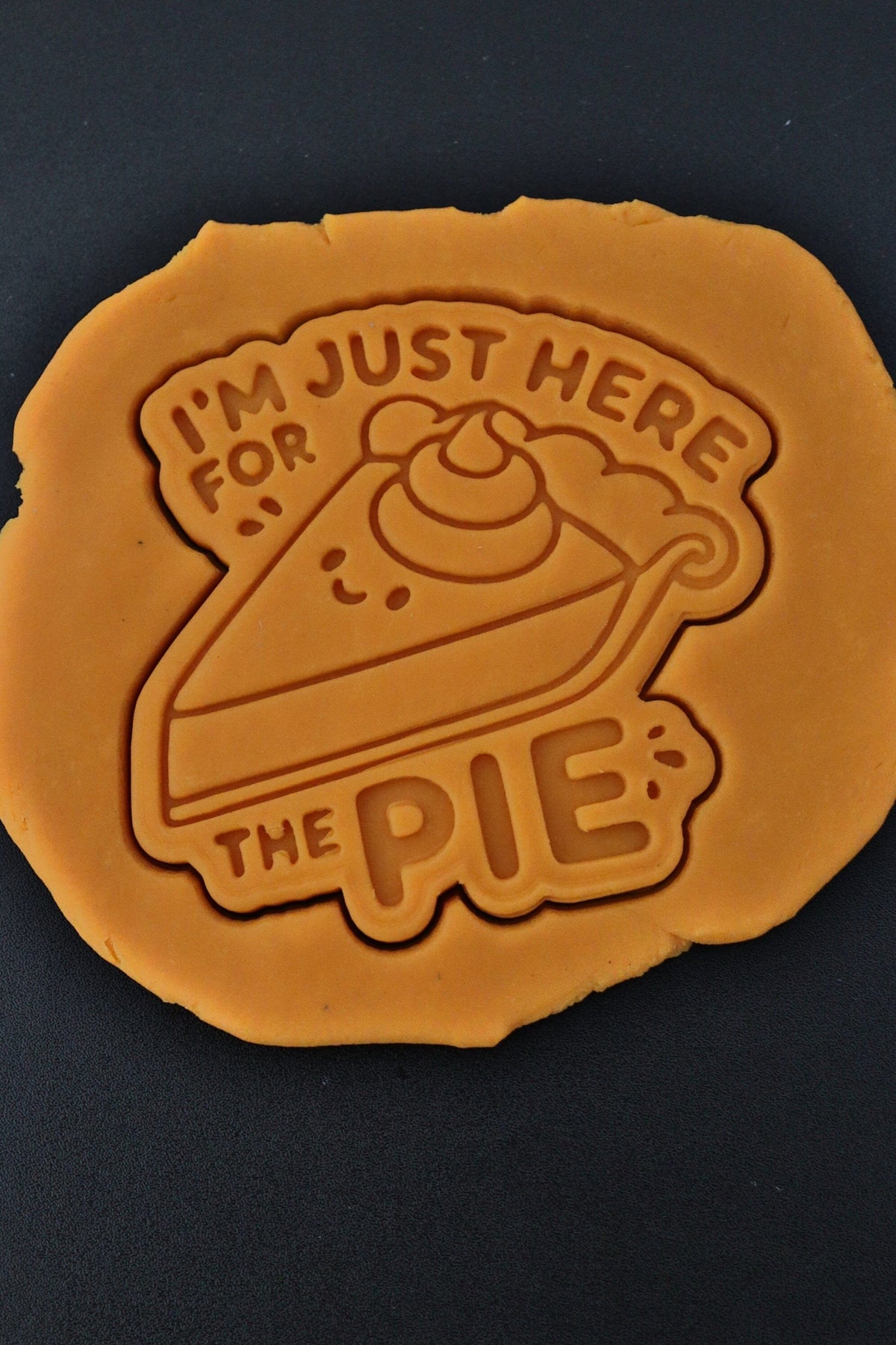 Im Just here for the Pie Cookie Cutter | Stamp | Stencil - SHARP EDGES - FAST Shipping - Choose Your Own Size! #2 Cookie Cutter Lady 