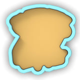 a cookie shaped like the shape of a face