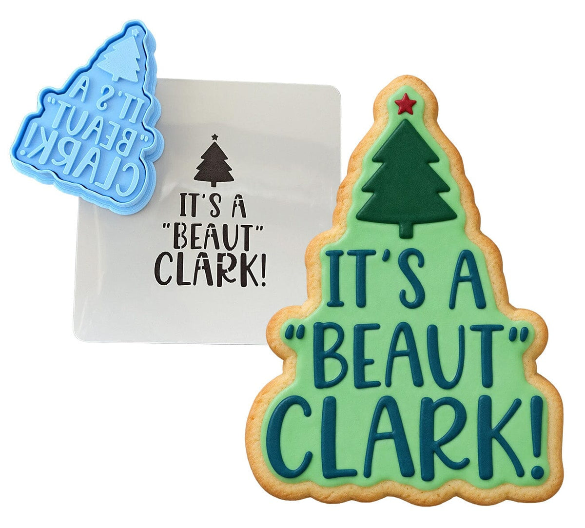 It's a Beaut Clark Cookie Cutter | Stamp | Stencil #1 Xmas / Winter / NYE Cookie Cutter Lady 