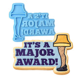 It's a Major Award Cookie Cutter | Stamp | Stencil #1 Xmas / Winter / NYE Cookie Cutter Lady MINI - 2 Inches (5cm) Stamp ONLY 