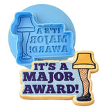 It's a Major Award Cookie Cutter | Stamp | Stencil #1 Xmas / Winter / NYE Cookie Cutter Lady MINI - 2 Inches (5cm) **BUNDLE** Cutter + Debosser 